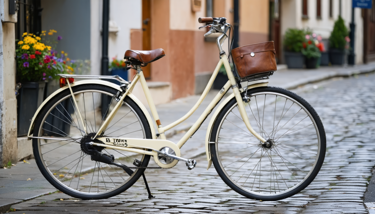 découvrez le b’twin elops 3, un vélo de ville vintage d’occasion alliant charme rétro et performance moderne pour vos déplacements urbains.