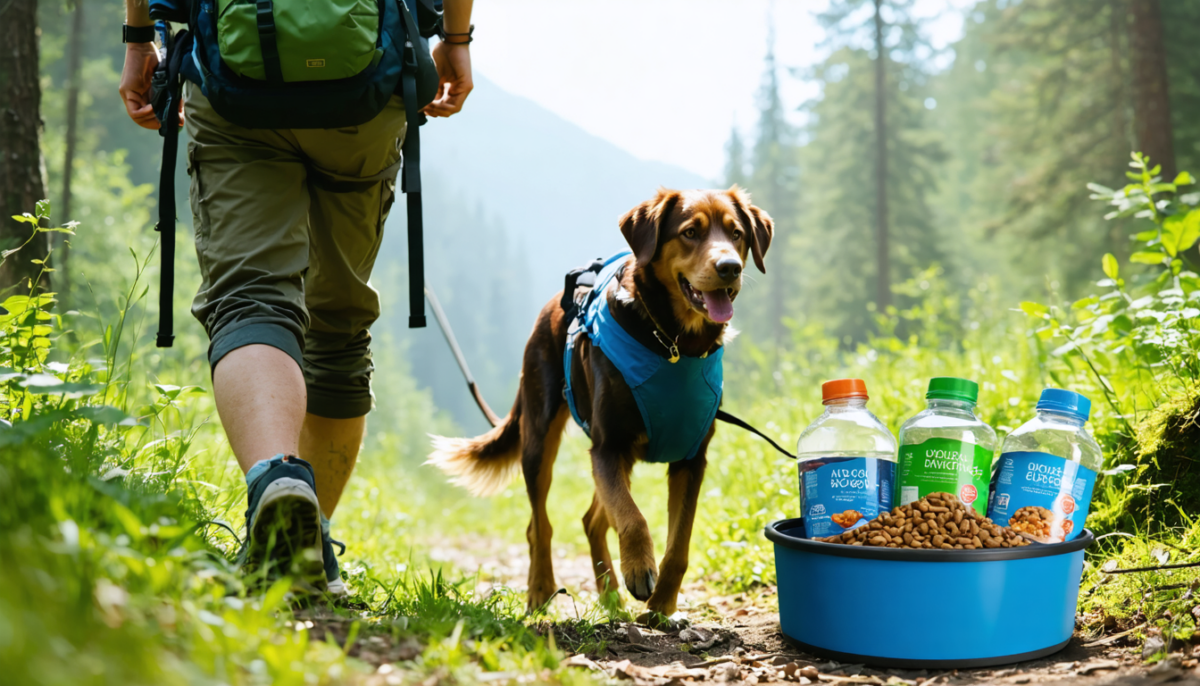 découvrez comment choisir la nourriture adaptée pour votre chien lors de vos randonnées et connaître les quantités idéales à lui donner pour qu'il reste en pleine forme.