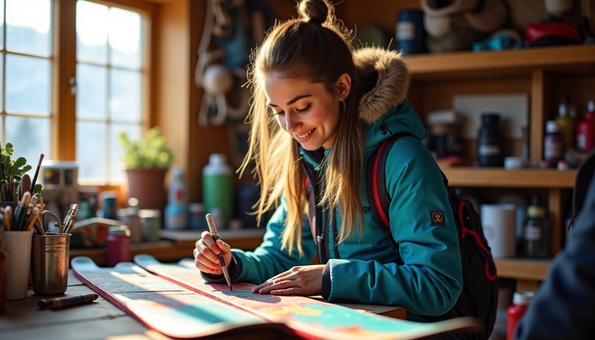Peindre ses skis : astuce créative ou défi insurmontable ?