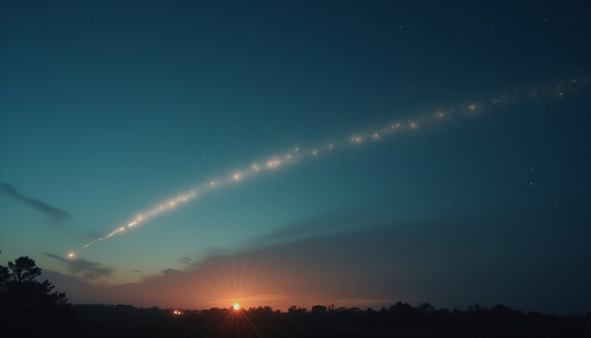 Une étoile filante ou un phénomène céleste ? Découvrez ce qui traverse rapidement le ciel !
